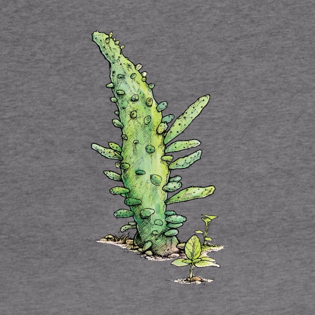 Opuntia Variegata by HenryBennettArt